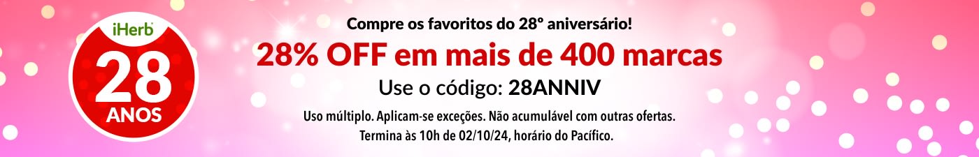 28% OFF EM MAIS DE 400 MARCAS