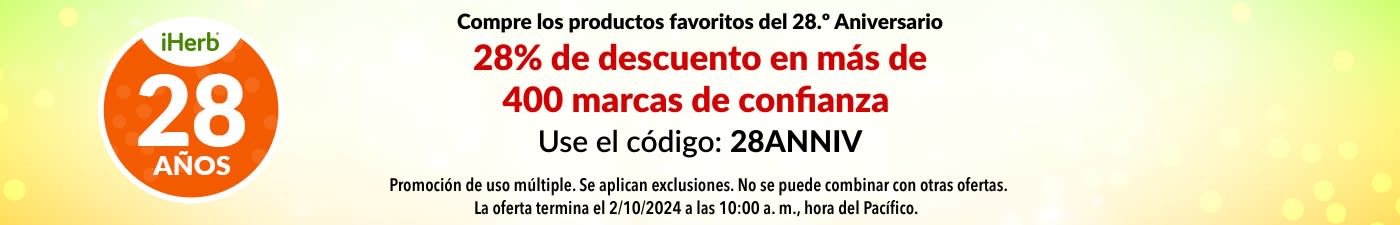 28% DE DESCUENTO EN MÁS DE 400 MARCAS DE CONFIANZA