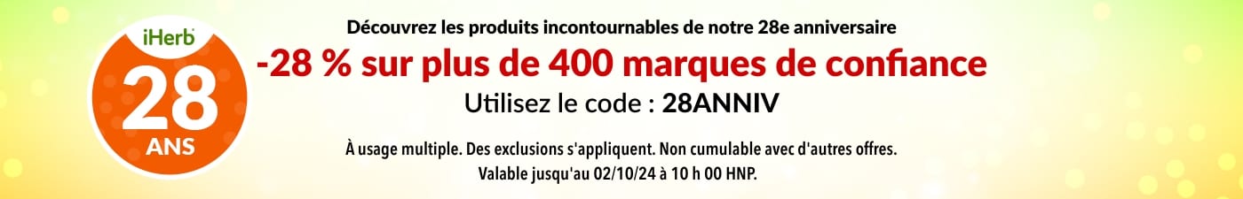 28 % DE RÉDUCTION SUR PLUS DE 400 MARQUES DE CONFIANCE