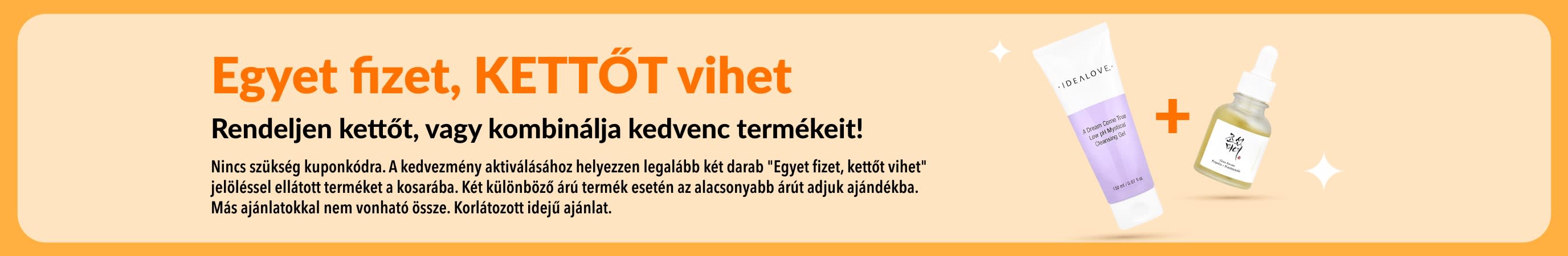 Egyet fizet, kettőt vihet szépségápolási akció: válogasson kedvenc bőrápolási termékei közül, és kombinálja őket kedve szerint!
