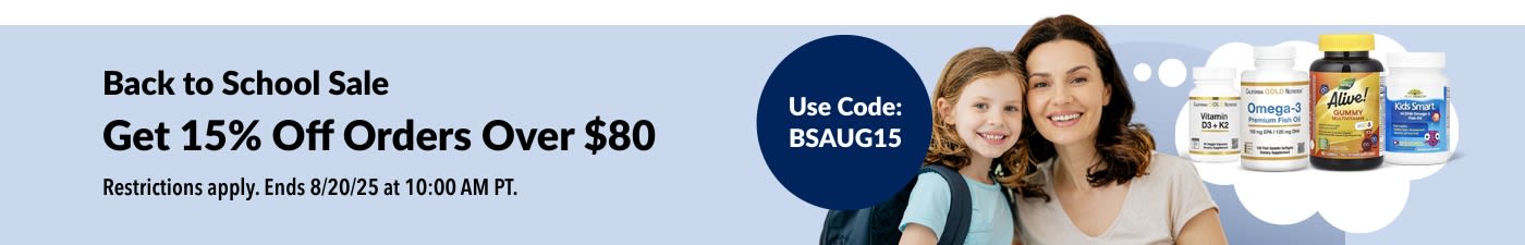 Back To School Sale – Get 15% off on orders over $80 USD. Use Code: BSAUG15