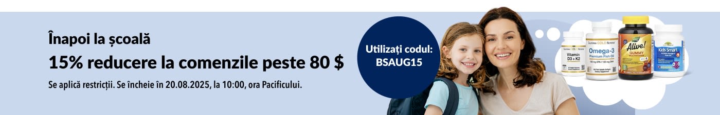 Înapoi la școală – 15% reducere la comenzile peste 80 $. Utilizați codul: BSAUG15