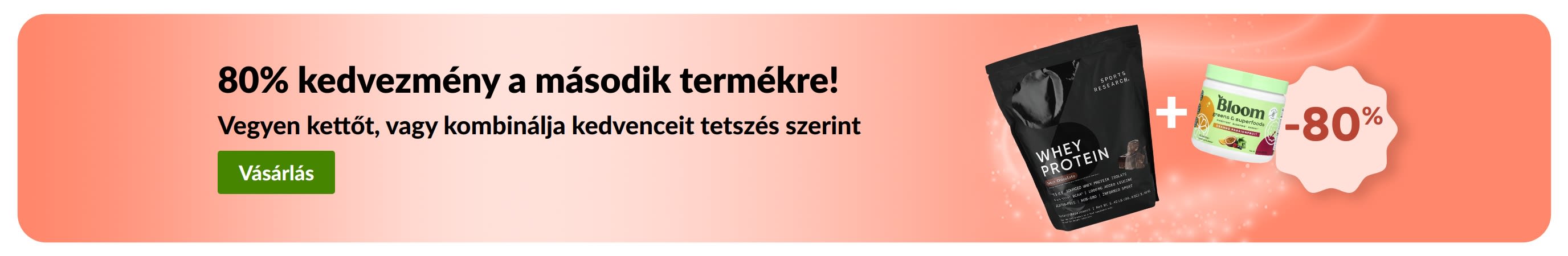 iHerb promóciós banner, amely Egyet fizet, kettőt vihet akció keretében kínál wellness termékeket, probiotikus étrend-kiegészítőket és cseppentős üveget ábrázolva.
