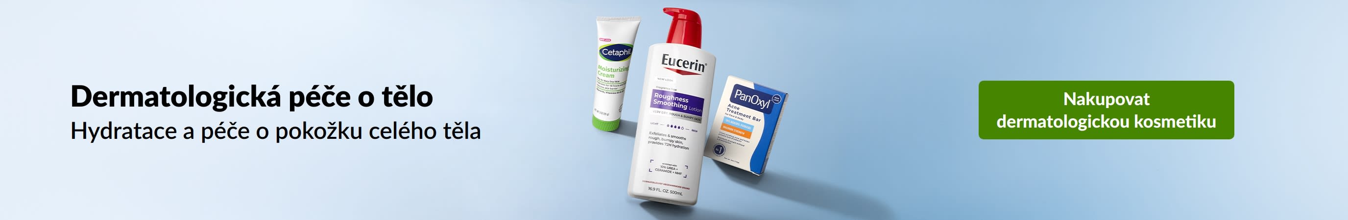 Dermatologická péče o tělo pro hydrataci a péči o pokožku celého těla. Nakupujte dermatologickou kosmetiku.