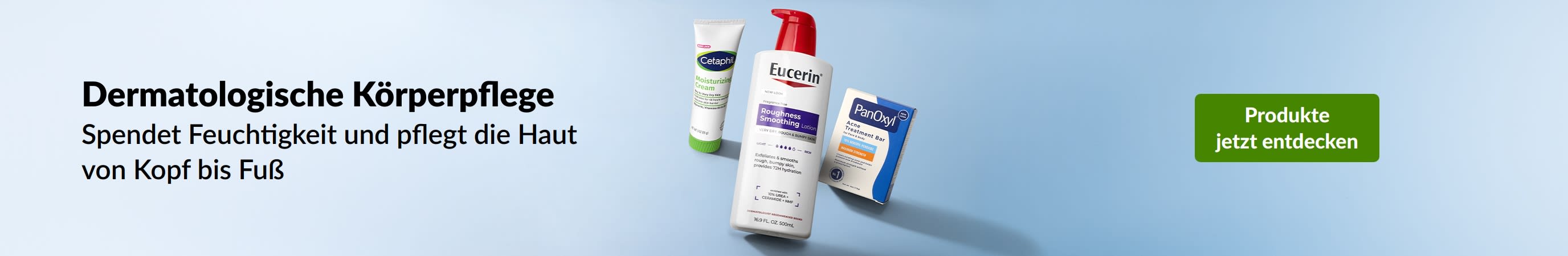 Dermatologische Körperpflege, die die Haut von Kopf bis Fuß mit Feuchtigkeit versorgt und pflegt. Entdecke dermatologische Schönheitsprodukte.