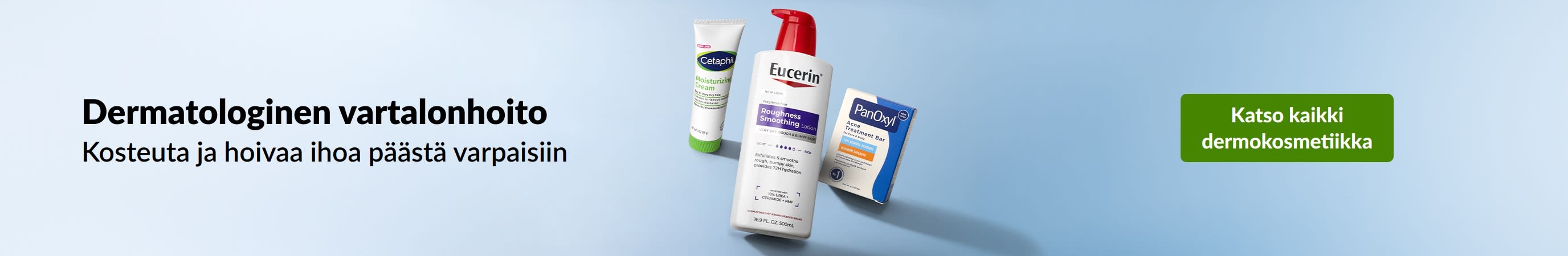 Dermatologinen vartalonhoito, jolla kosteutat ja hoivaat ihoa päästä varpaisiin. Osta dermatologiset kauneustuotteet.