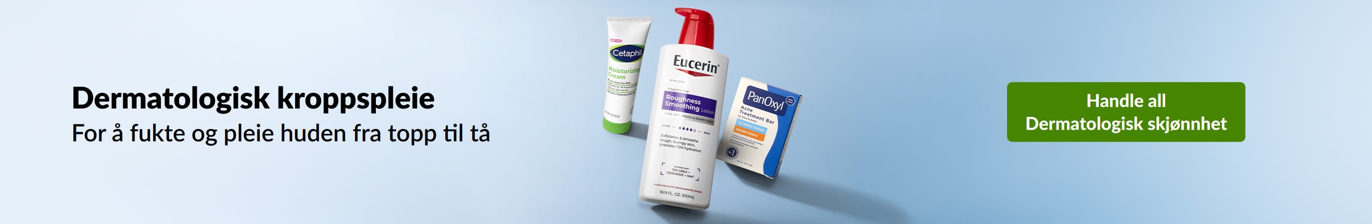 Dermatologisk kroppspleie for å fukte og pleie huden fra topp til tå. Kjøp dermatologiske skjønnhetsprodukter.