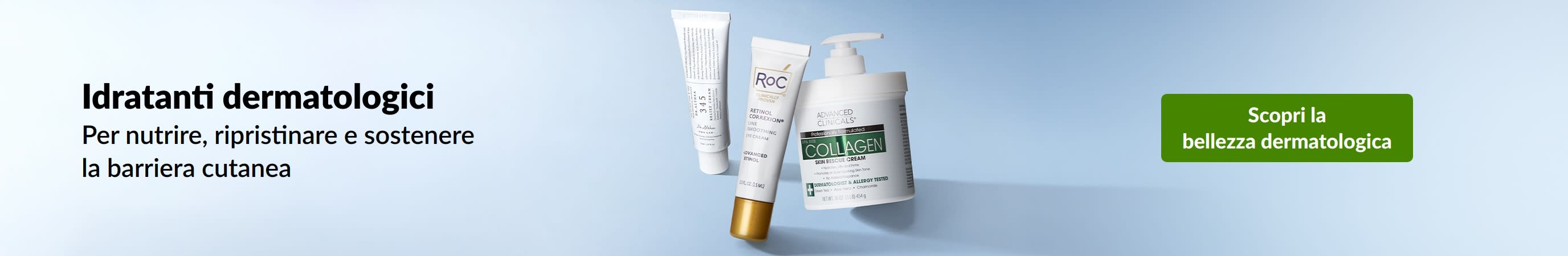Idratanti dermatologici per nutrire, ripristinare e sostenere la barriera cutanea. Acquista prodotti di bellezza dermatologici.