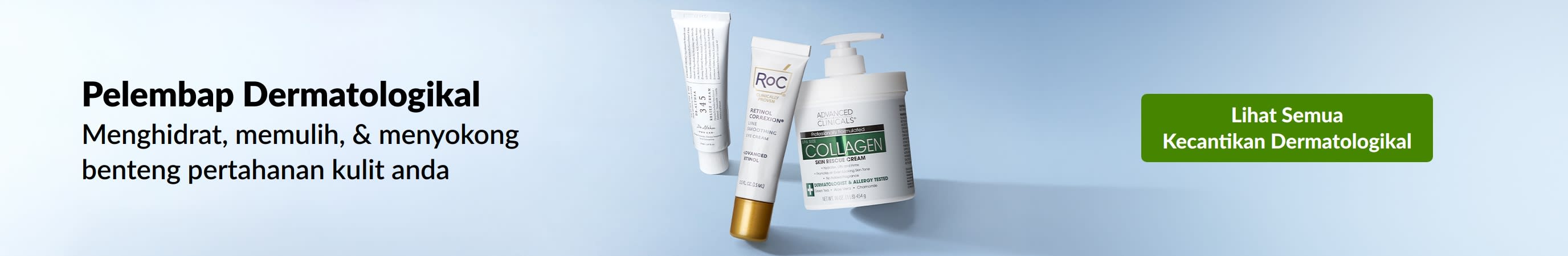 Pelembap dermatologikal yang menghidrat, memulih, & menyokong benteng pertahanan kulit anda. Beli produk kecantikan dermatologikal