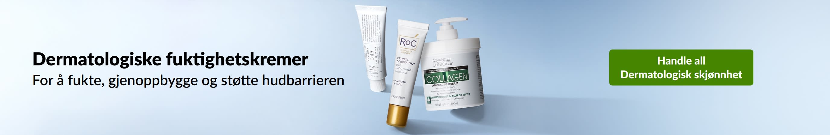 Dermatologiske fuktighetskremer som fukter, gjenoppbygger og støtter hudbarrieren. Kjøp dermatologiske skjønnhetsprodukter.