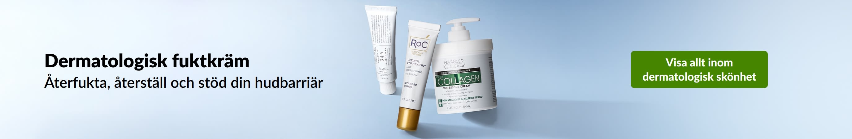 Dermatologisk fuktkräm som återfuktar, återställer och stödjer hudbarrirären. Handla dermatologiska skönhetsprodukter.