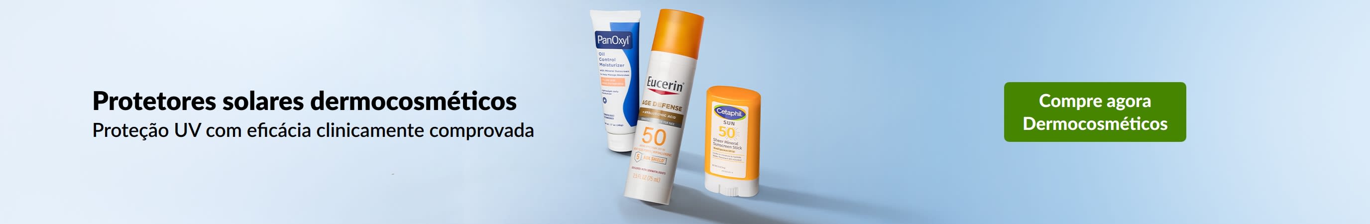 Proteção solar dermocosmética com proteção UV clinicamente comprovada. Explore todos os produtos dermocosméticos.