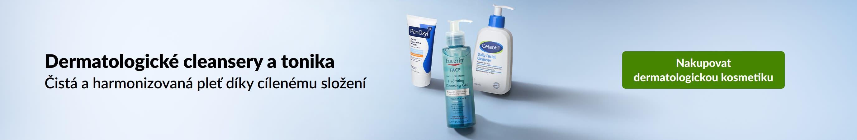 Přípravky na čištění pleti a tonika s cíleným složením pro čistou a harmonizovanou pleť. Nakupujte dermatologickou kosmetiku.