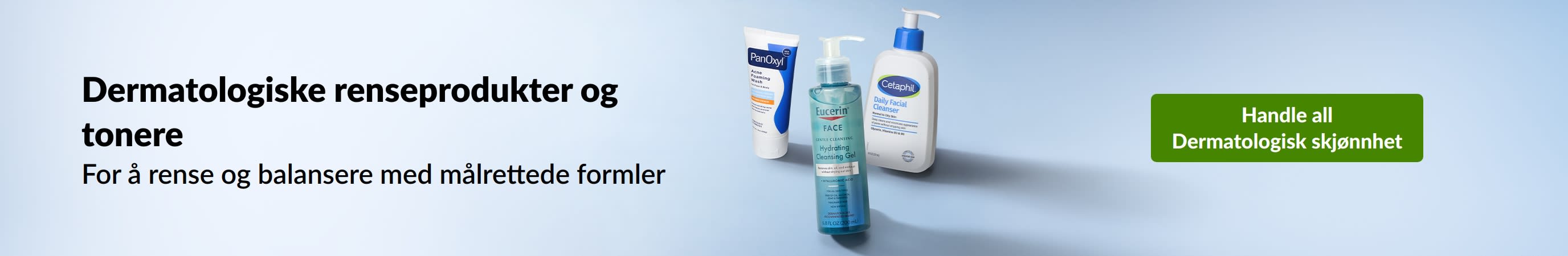 Dermatologiske renseprodukter og tonere for å rense og balansere huden med målrettede formler. Kjøp dermatologiske skjønnhetsprodukter.