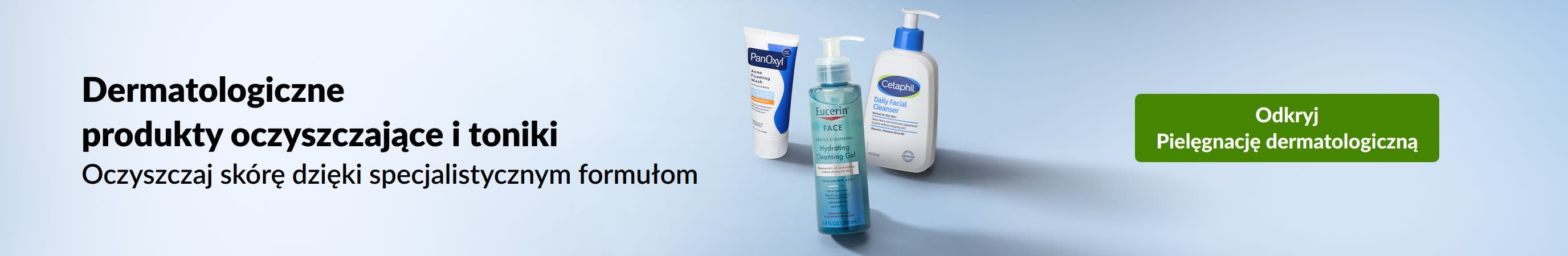 Dermatologiczne produkty oczyszczające i toniki, które oczyszczają i równoważą skórę dzięki specjalistycznym formułom. Kupuj dermokosmetyki.