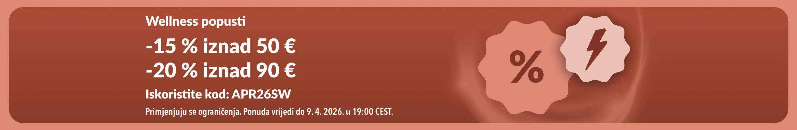 iHerb reklamni natpis za welness popuste uz kod APR26SW