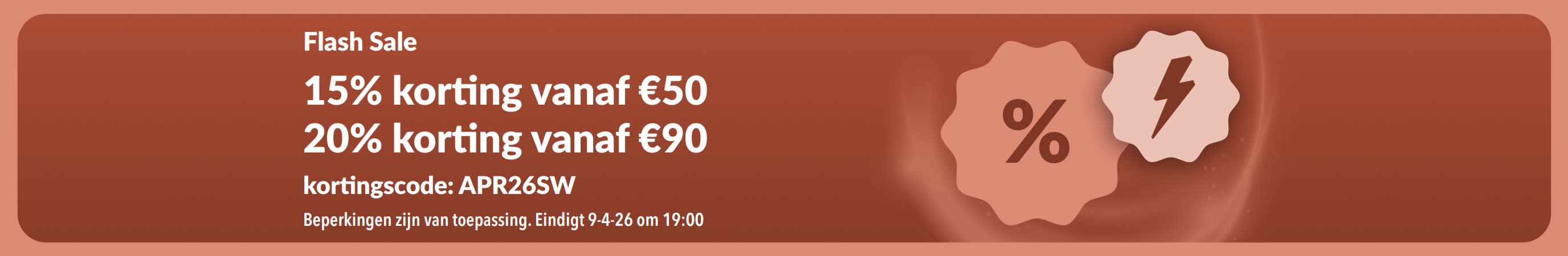 Een banner van iHerb met kortingscode APR26SW