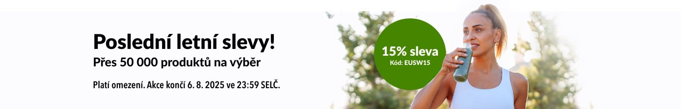 Poslední letní slevy: 15% sleva s kódem EUSW15. Přes 50 000 produktů skladem.