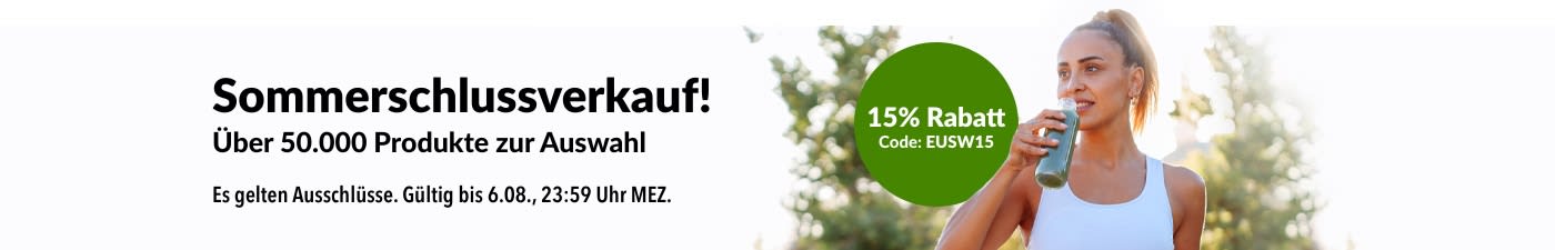 Sommerschlussverkauf: -15% mit Code EUSW15. 50.000 Produkte zur Auswahl.