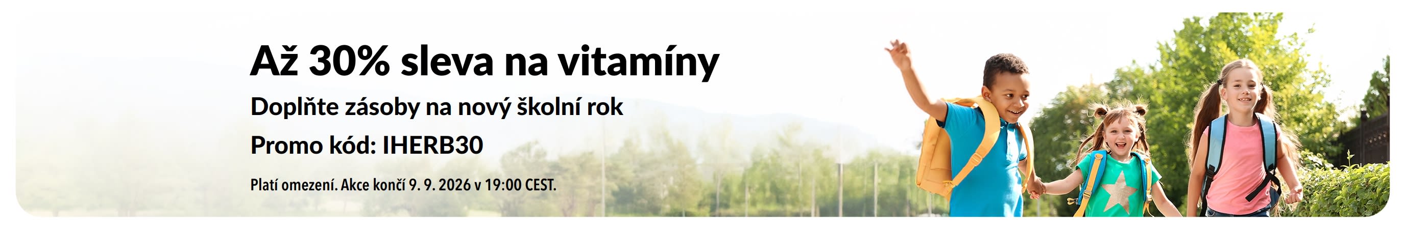 Až 30% sleva na vitamíny do nového školního roku