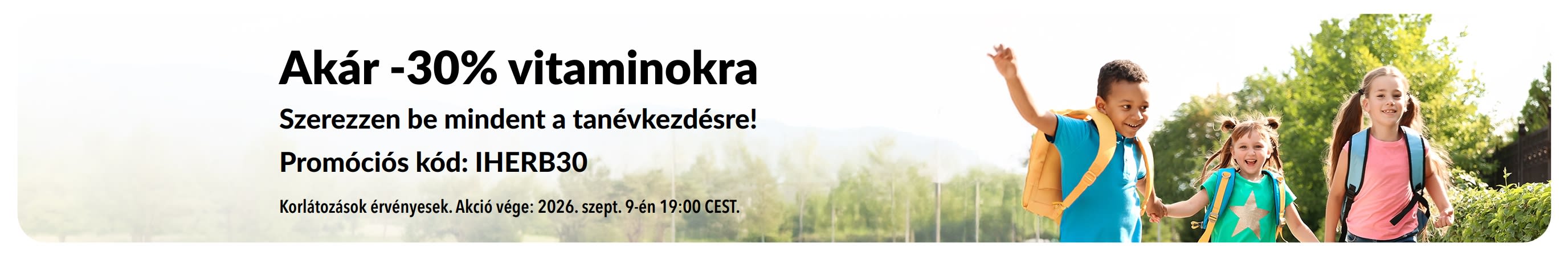 Akár 30% kedvezmény vitaminokra a tanévkezdésre