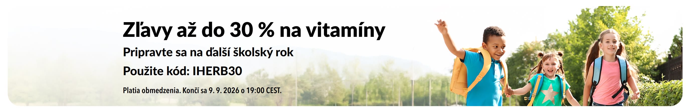 Zľavy až do 30 % na vitamíny pre návrat do školy