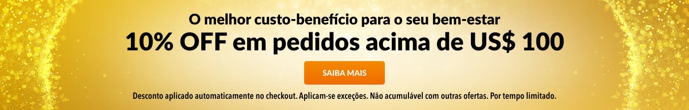 10% OFF US$ 100 MELHOR CUSTO-BENEFÍCIO