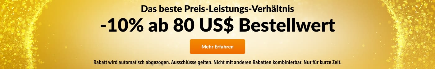 -10% AB 80$ BESTE PREIS-LEISTUNG