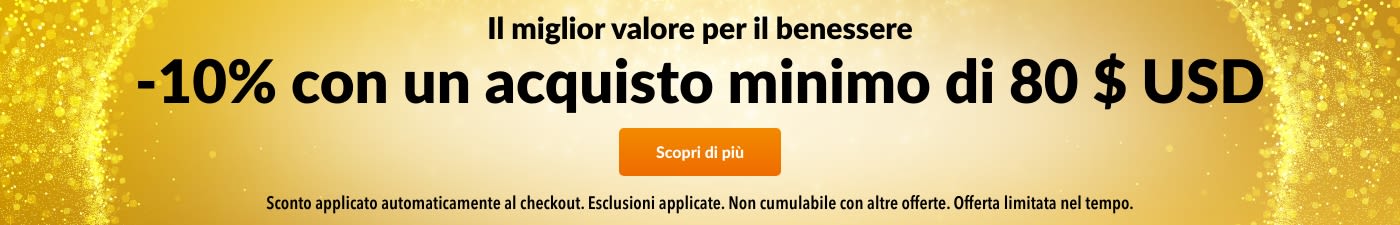 10% DI SCONTO SU 80 $ USD IL MIGLIOR VALORE GARANTITO