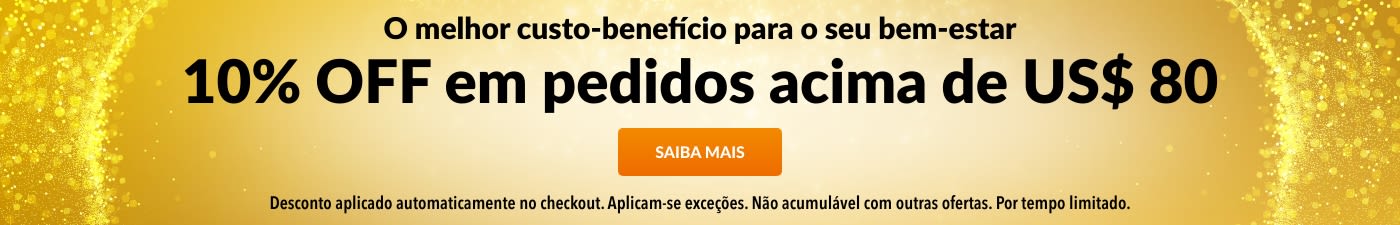 10% OFF US$ 80 MELHOR CUSTO-BENEFÍCIO