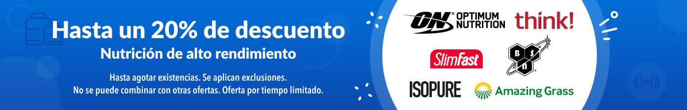 HASTA UN 20% DE DESCUENTO NUTRICIÓN DE ALTO RENDIMIENTO