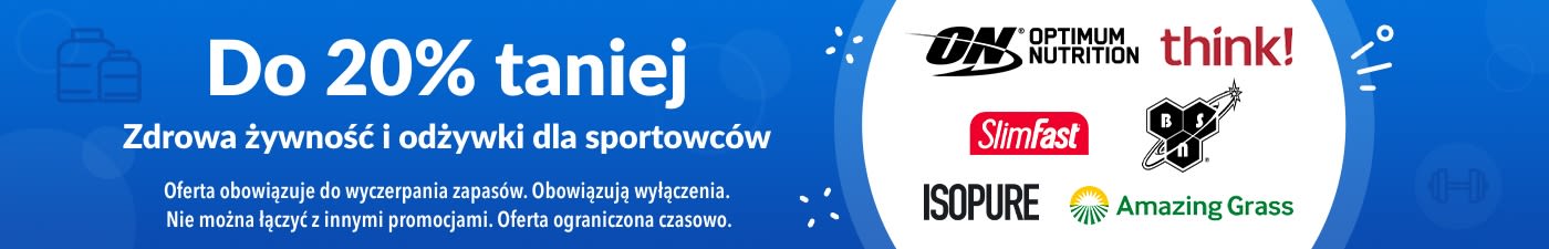 DO 20% TANIEJ NA ODŻYWKI DLA SPORTOWCÓW