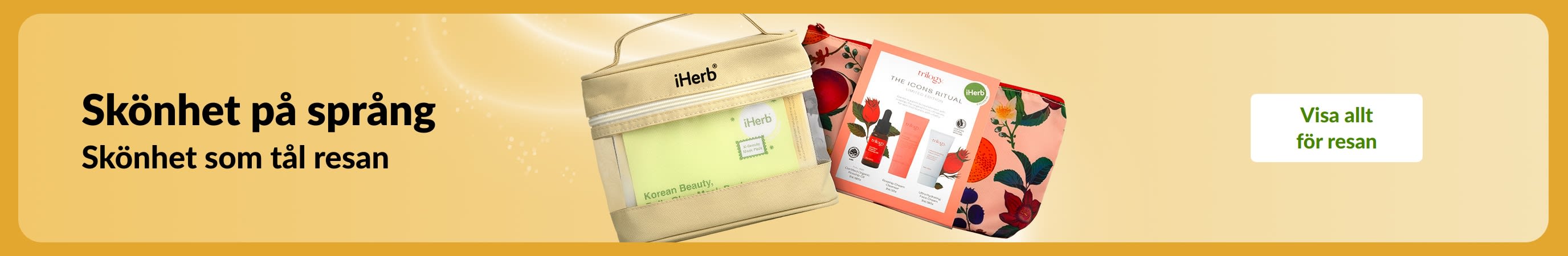 Skönhet på språng: skönhetsfavoriter för resan – hudvård, smink och snygga necessärer för smidig packning.