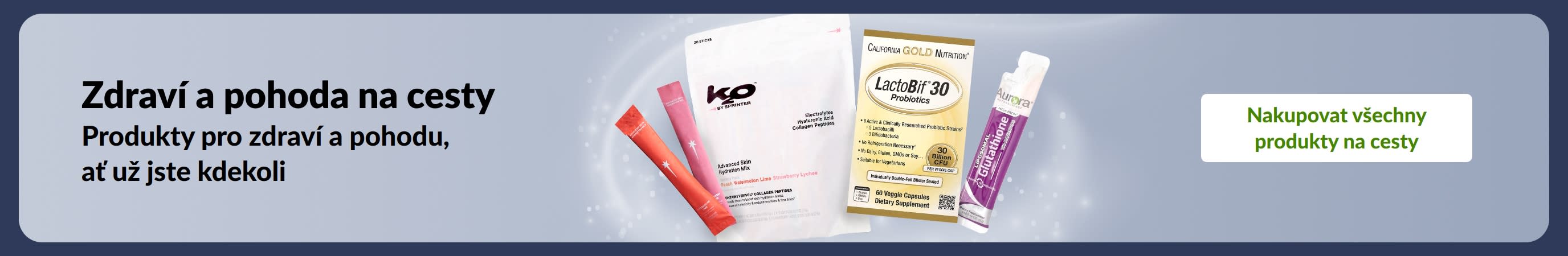 Zdraví a pohoda na cesty: Produkty pro zdraví a pohodu, včetně doplňků stravy a probiotik, pro podporu zdraví, ať už jste kdekoli.