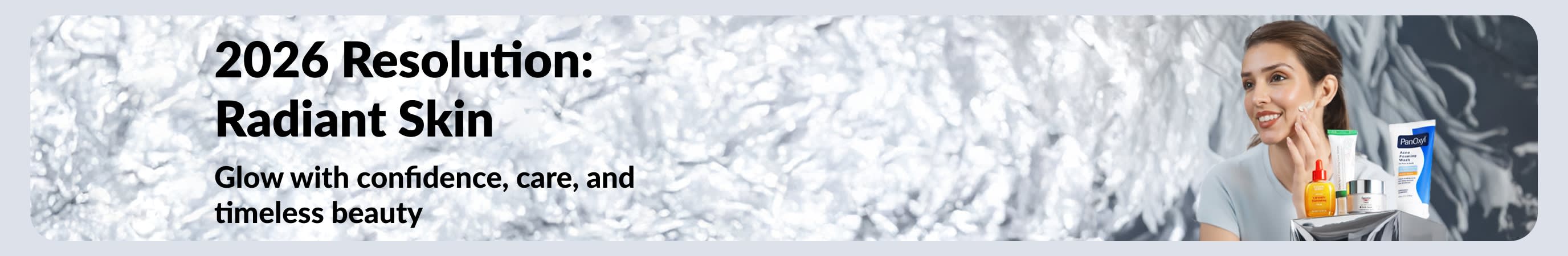 promoting beauty products for a healthy new year skin