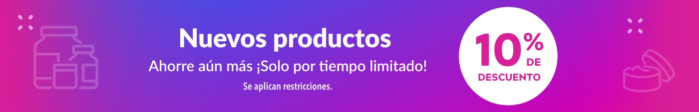 10% de descuento en Nuevos productos 