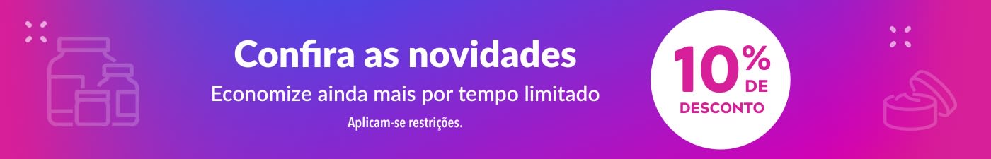 10% OFF em novidades