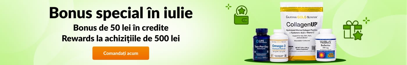 BONUS DE 50 LEI LA ACHIZIȚIILE DE 500 LEI - BONUS SPECIAL ÎN IULIE