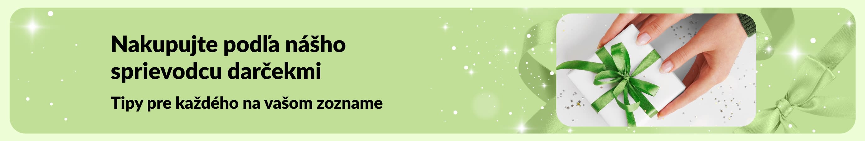 Banner iHerb Wellness darčekový sprievodca s vybranými setmi osobnej starostlivosti a kozmetiky, ideálnymi darčekmi pre každého na vašom zozname.