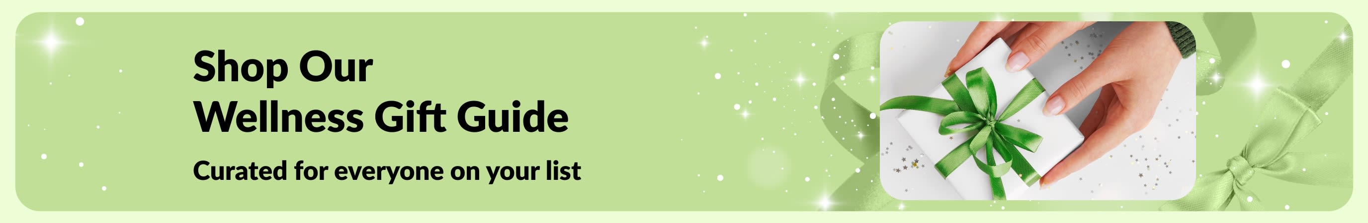 iHerb Wellness Gift Guide banner featuring curated self-care and beauty gift sets, perfect for everyone on your list.