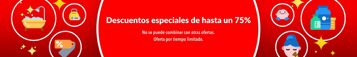 DESCUENTOS ESPECIALES DE HASTA UN 75%  
