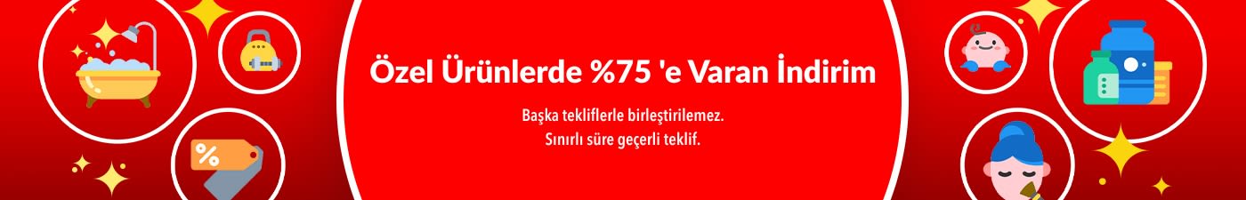 ÖZEL ÜRÜNLERDE -%75 