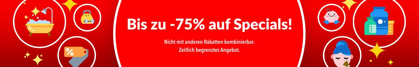 BIS ZU -75%  AUF SPECIALS