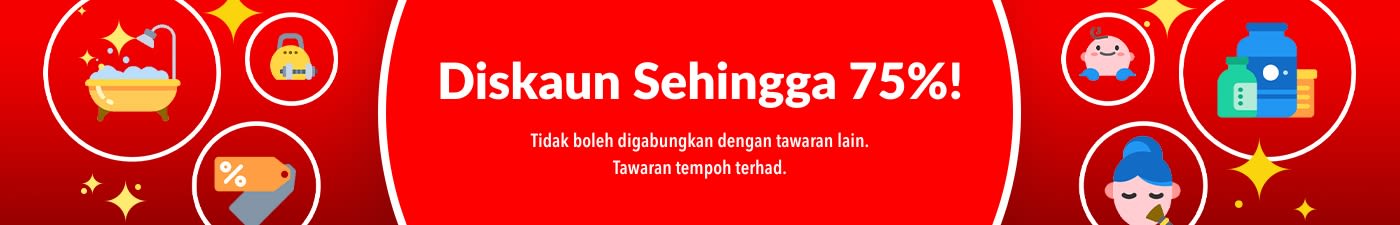 DISKAUN SEHINGGA 75%