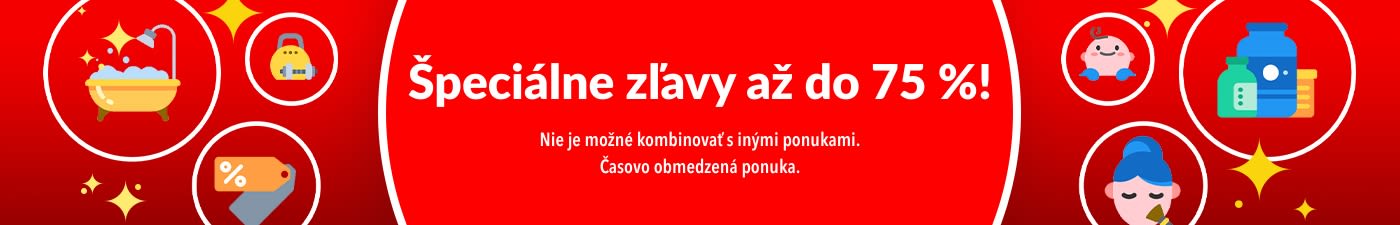 ŠPECIÁLNE ZĽAVY AŽ DO 75 %