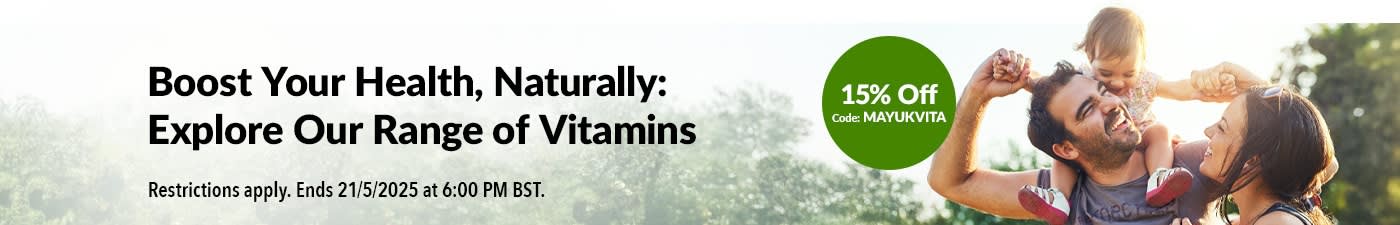 15% off Vitamins with code: MAYUKVITA
