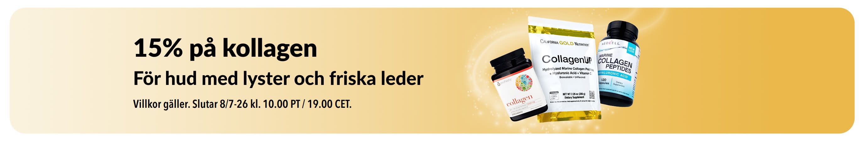 iHerb-banner som erbjuder 15% på kollagen.