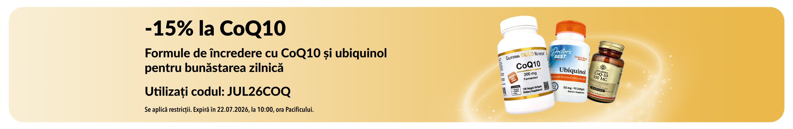 Banner cu -15% la CoQ10.