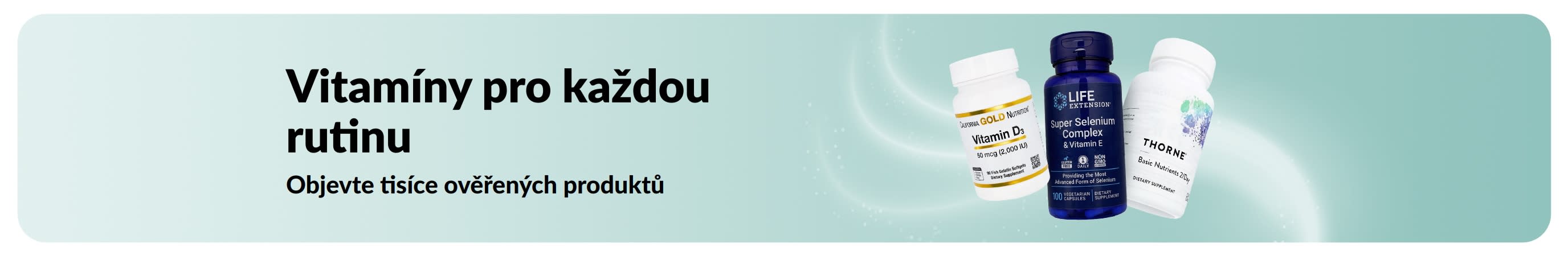 Banner propagující vitamíny