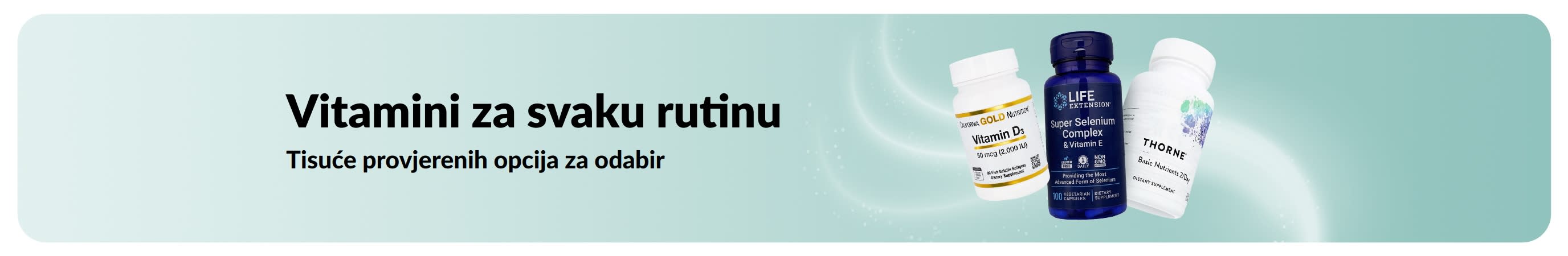 Reklamni natpis koji promovira vitamine